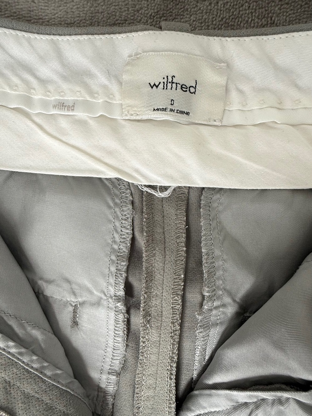 Wilfred Gray High-Rise Wide-Leg Trousers - Picture 3 of 9